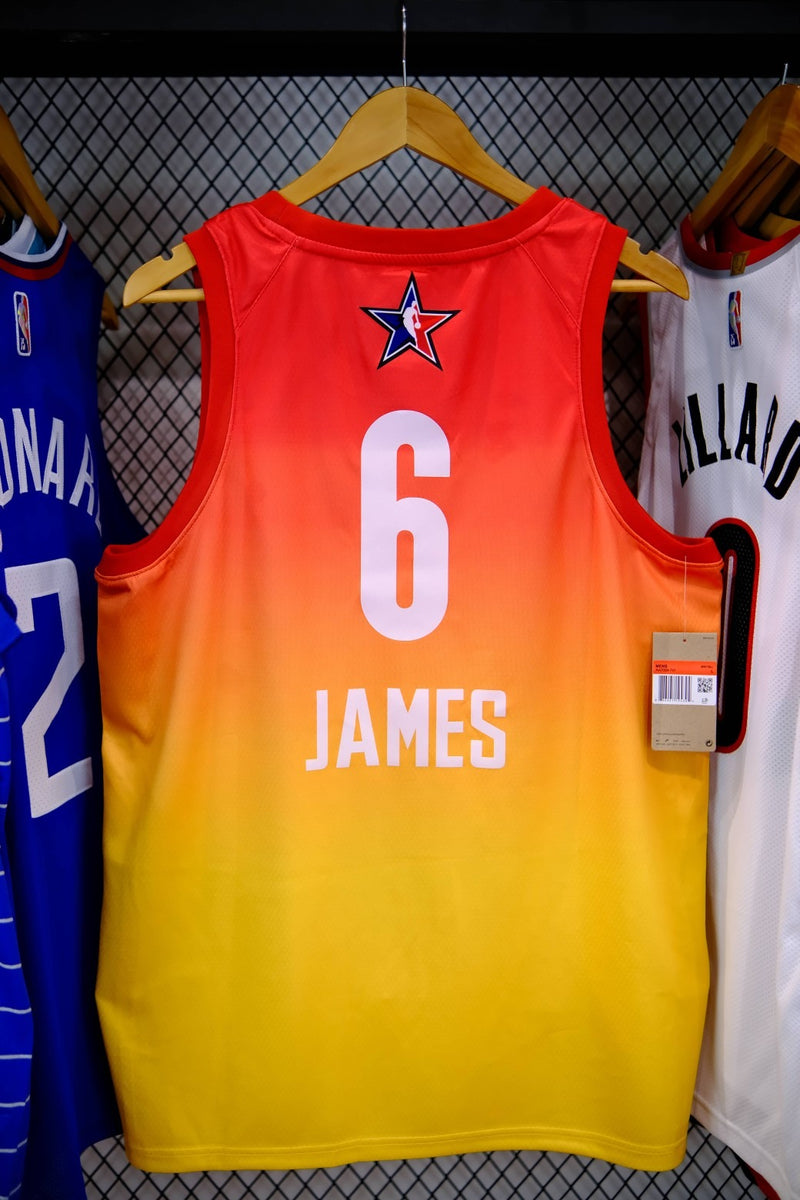 All-Star Game NBA 2023 - Lebron James 6 - Ediçao Jordan Brand Amarelo - Versão Jogador