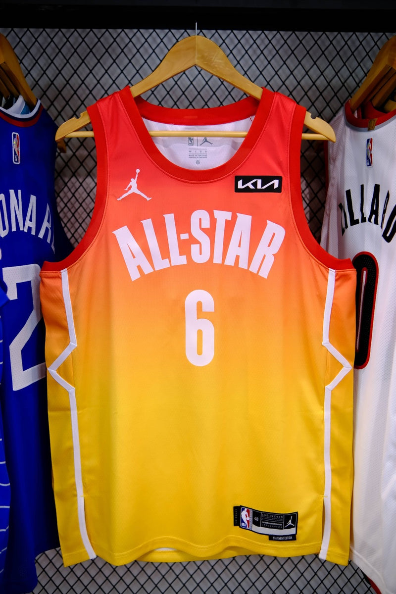 All-Star Game NBA 2023 - Lebron James 6 - Ediçao Jordan Brand Amarelo - Versão Jogador